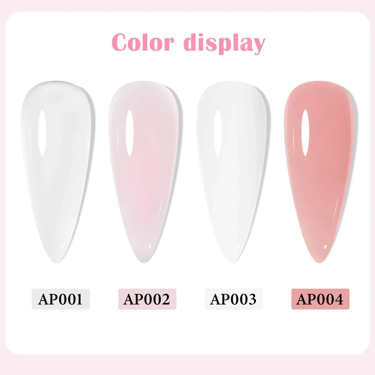 ผงอะคริลิค FOUR LILY 10 กรัม สีขาวนู้ดชมพู สำหรับทำเล็บอะคริลิคแบบมืออาชีพ สำหรับต่อเล็บแบบเฟรนช์ ไม่ต้องใช้หลอดไฟอบ