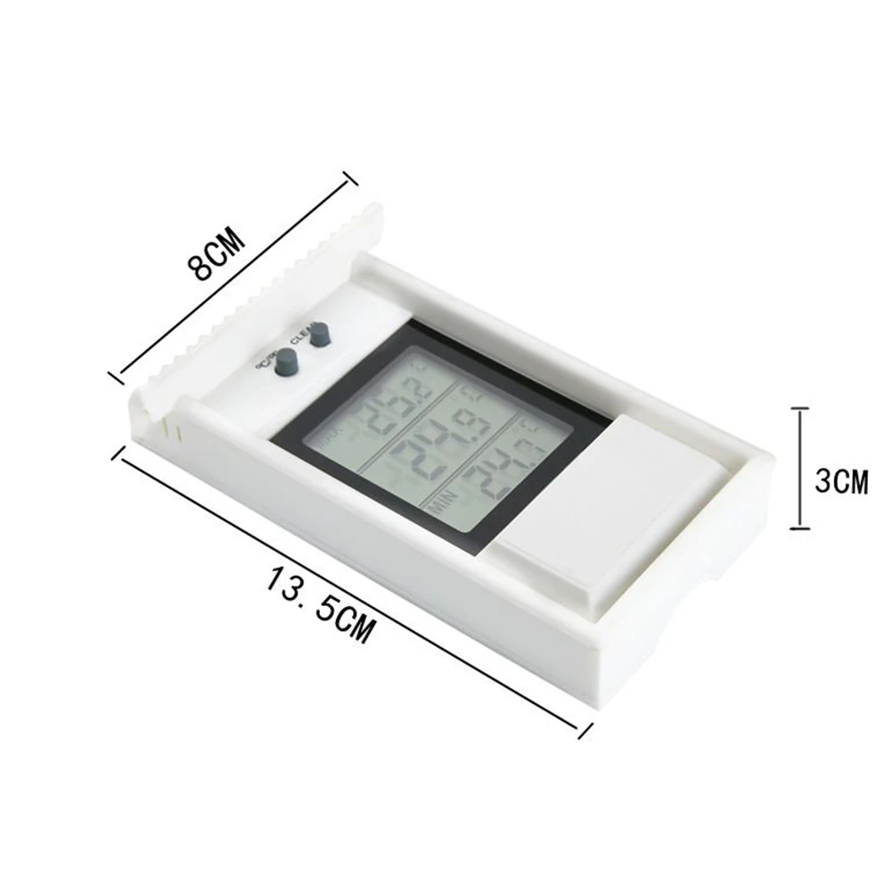 Digital Thermometer LCD Display Max Min Greenhouse Garden Indoor Outdoor Wall Room Waterproof  Wall Mounted Thermometer