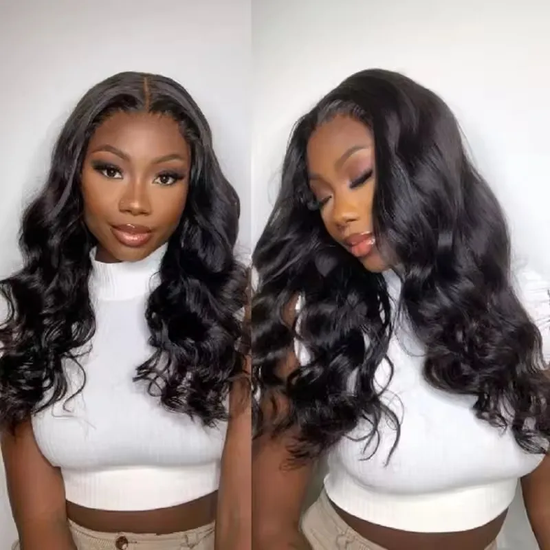 5x5 Pre-Cut Glueless Wigs Ready To Wear Body Wave 6x4 Lace Closure Remy Human Hair 13x4 Lace Frontal Wig Brazilian Curly Wave