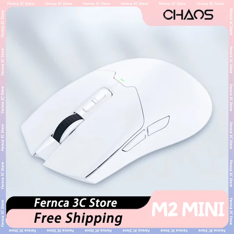 CHAOS M2 미니 프로 마우스 듀얼 모드 무선 게임용 마우스 PAW3395 8000Hz 폴링 속도 경량 마우스 게이머 PC 액세서리 맞춤형 Best5