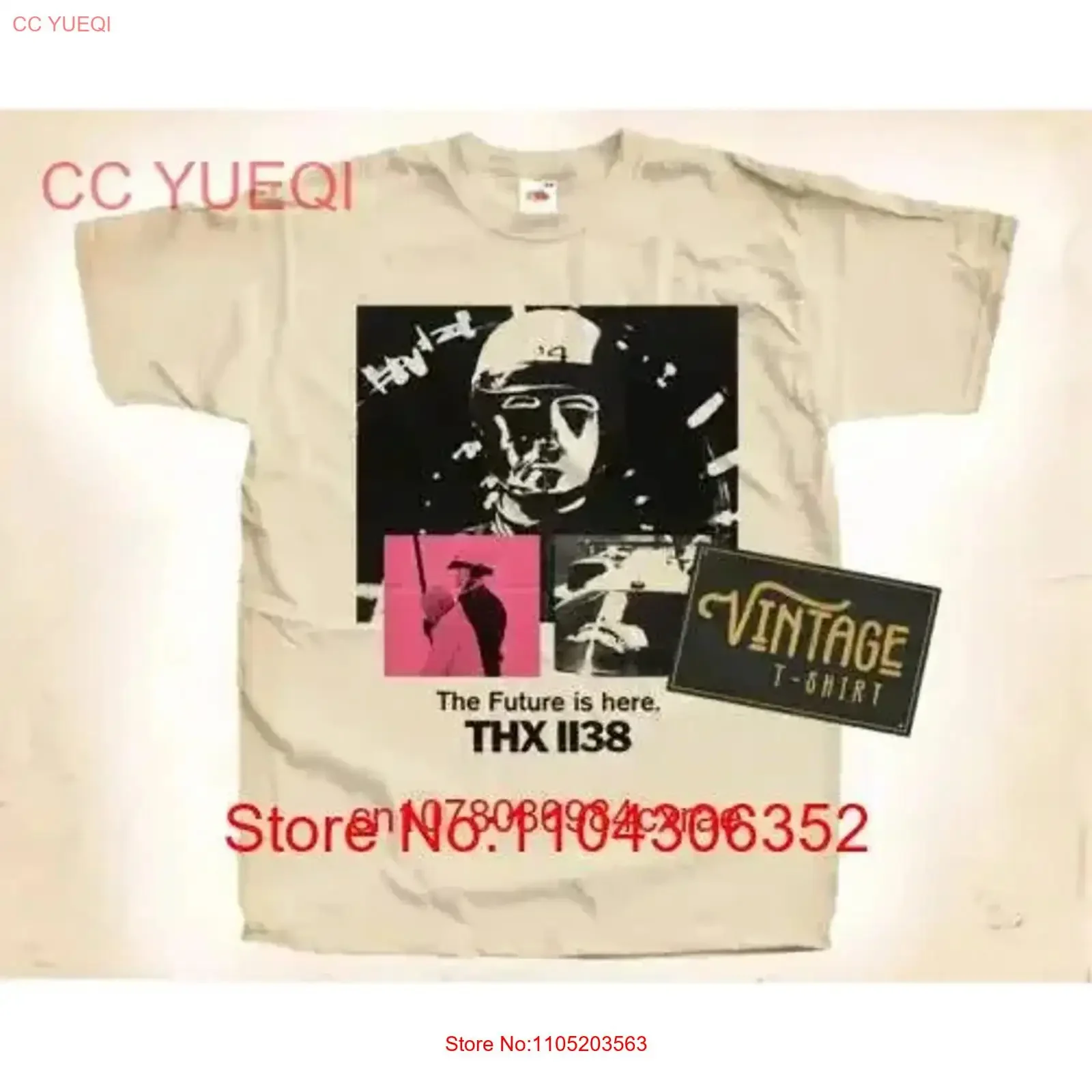 Thx 1138 v1 camiseta cartaz do filme vintage tamanhos naturais s a 5xl vintage gráfico lavado confortável elegante respirável