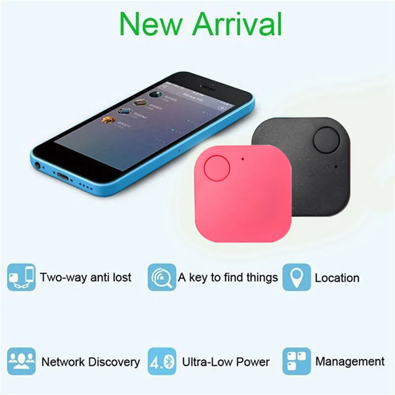 ZIZI 2X Bluetooth Smart Tag Finder Tracer Child Pet GPS Locator Alarm Wallet Key Tracker