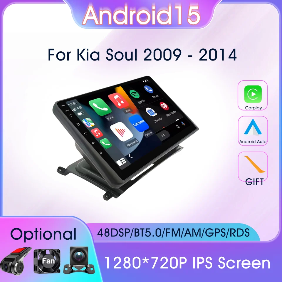 

Android 15 Multimedia Video Player For Kia Soul 2009 - 2014 Wireless Android Auto Carplay Autoradio GPS DSP BT Car Stereo Radio