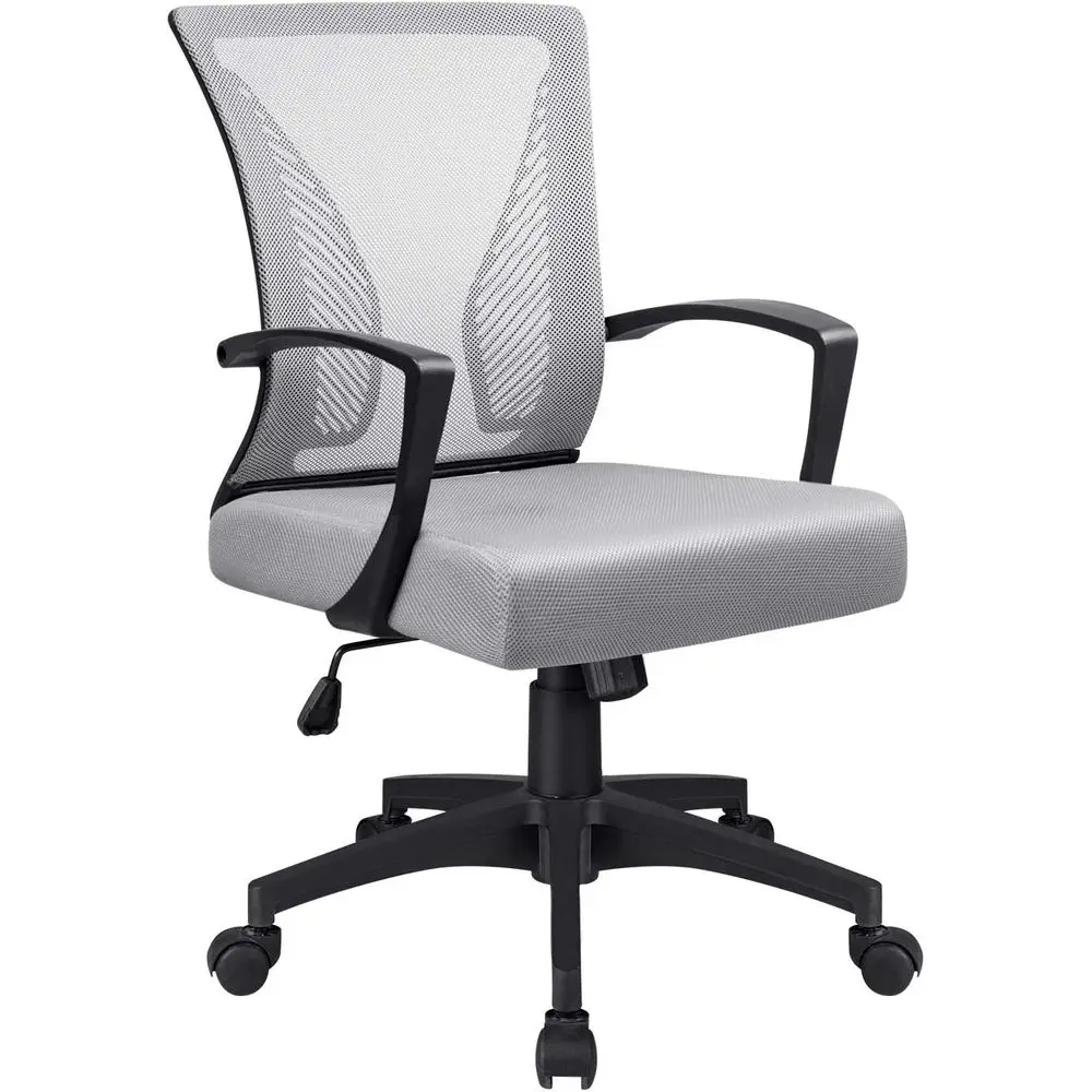 

Home Oice Desk Chair Task Back Mesh Oice Chair Ergonomic Swivel Lumbar Support Desk Computer Chair (Gray)
