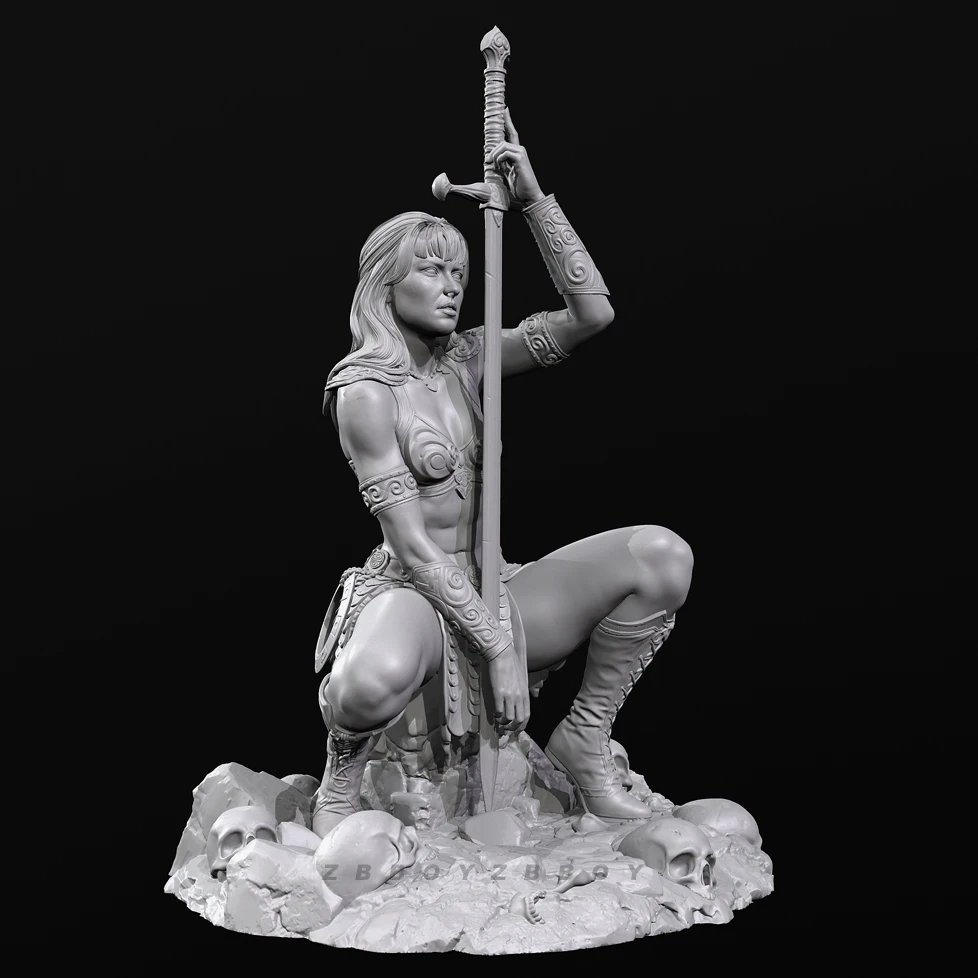 Kits de modèles de soldats en résine, hauteurs globales 40mm 60mm 80mm, figurine beauté, auto-assemblage et coloration (impression 3D) TD-7202/3D