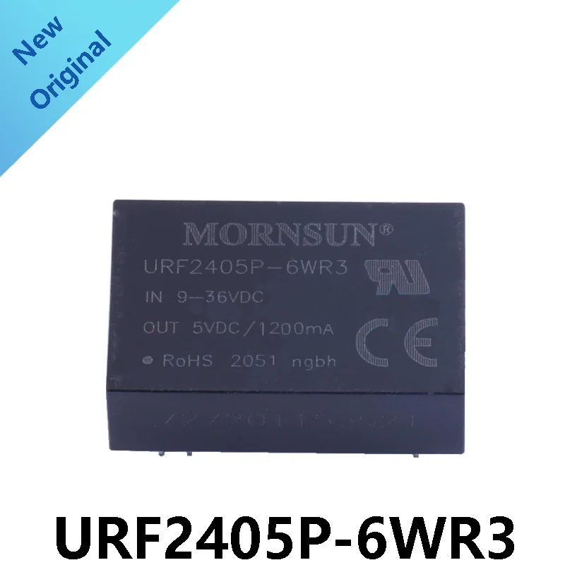 Módulo de potência isolado novo e original do regulador, DIP DC e DC, URF2405P-6WR3, 24V 6W