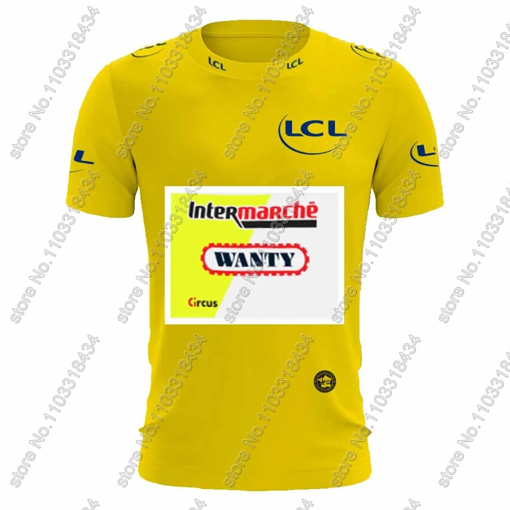 Team Wanty 2024 T Shirt CAMISETA Team 3D Green Yellow Belgium jersey Mens Summer Running Streetwear Casual Training Clothes