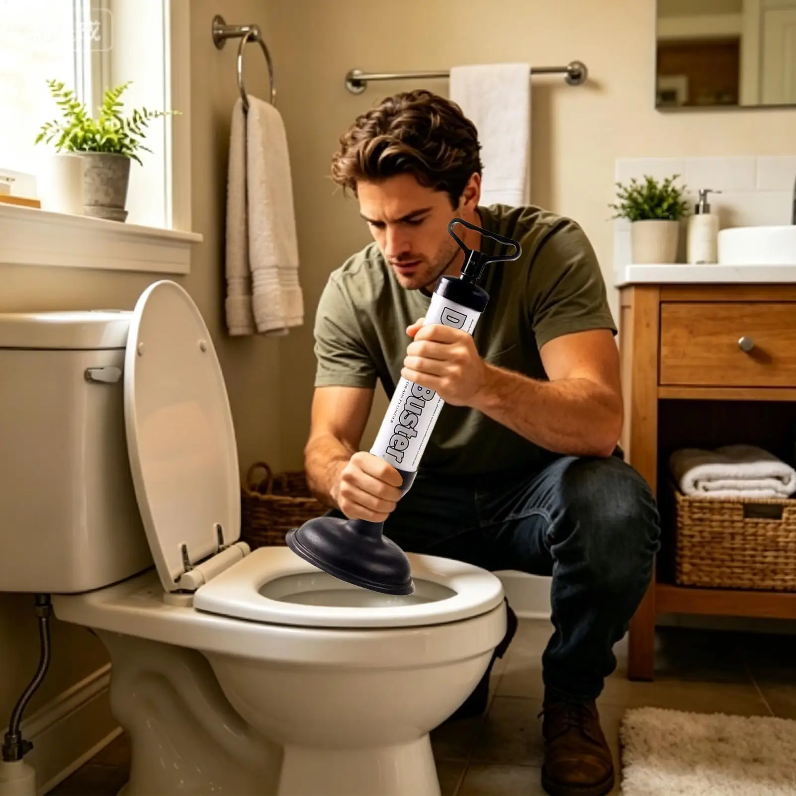 Powerful Drain Buster Plunger Toilet Unblocker Plumbing Sink Remover Sucker Tool Pipeline Dredge For Toilet Bathtub Sink view 5