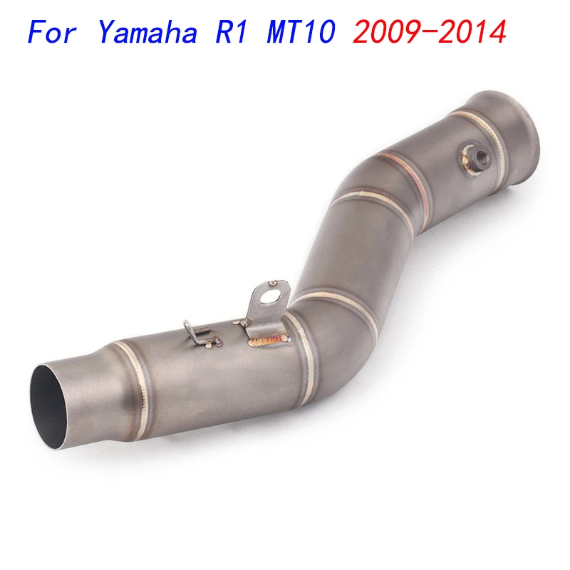 

Slip On Motorcycle Mid Connect Tube Middle Link Pipe Stainless Steel Exhaust System Modified For Yamaha R1 MT10 2009-2014