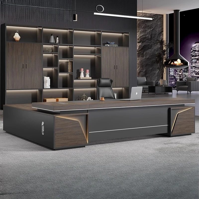 أدراج مكتب تنفيذي حديث للتخزين، مكاتب مكتبية خشبية كبيرة جمالية، أثاث مكتبي فاخر رخيص الثمن من سيلا دي إسكريتوريو