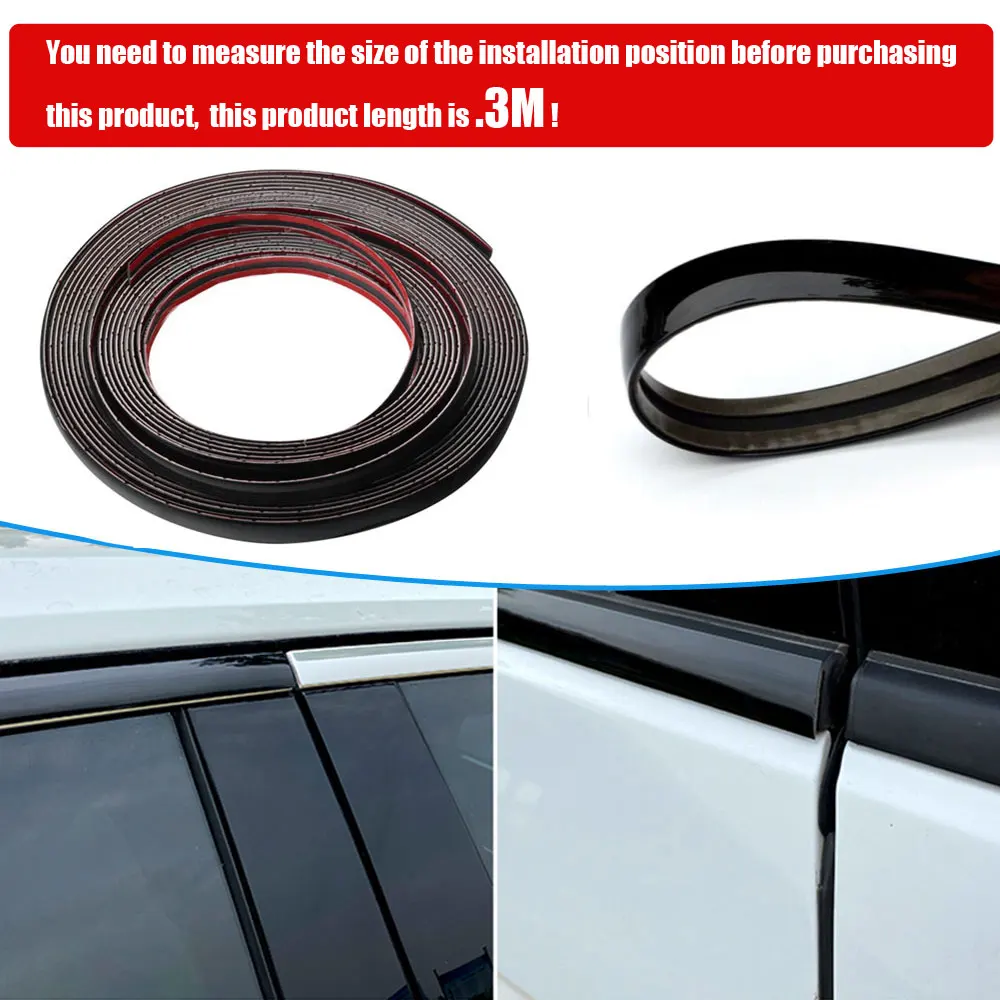 

3M Universal Auto Self Adhesive Side Door Chrome Strip Moulding Decoration Bumper Protector Trim Tape Car Sticker Accessories