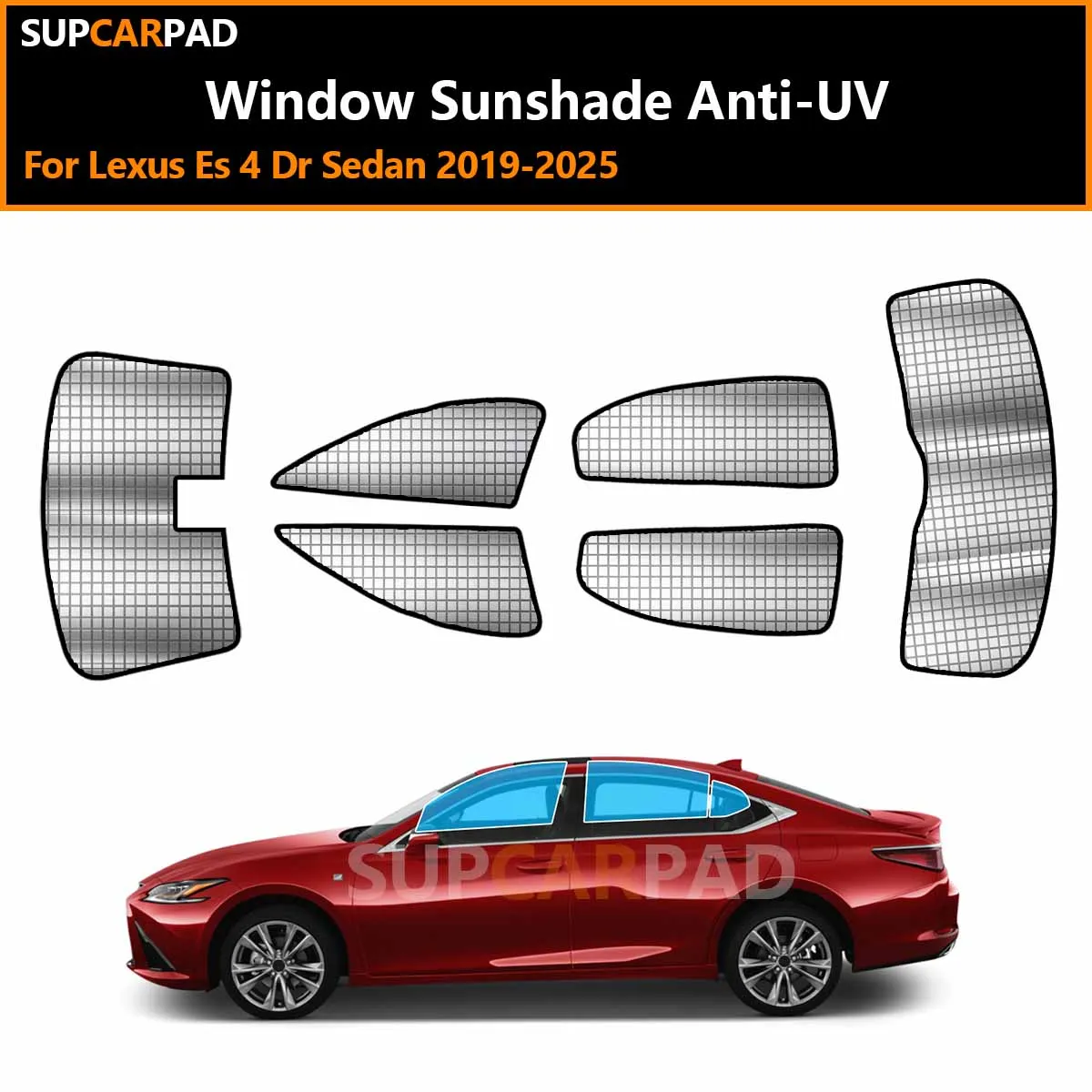 

For Lexus Es 4 Dr Sedan 2019-2025 Custom Car Window Sunshade Anti-UV Car Sun Window Visors Sunshade Covers Accessories