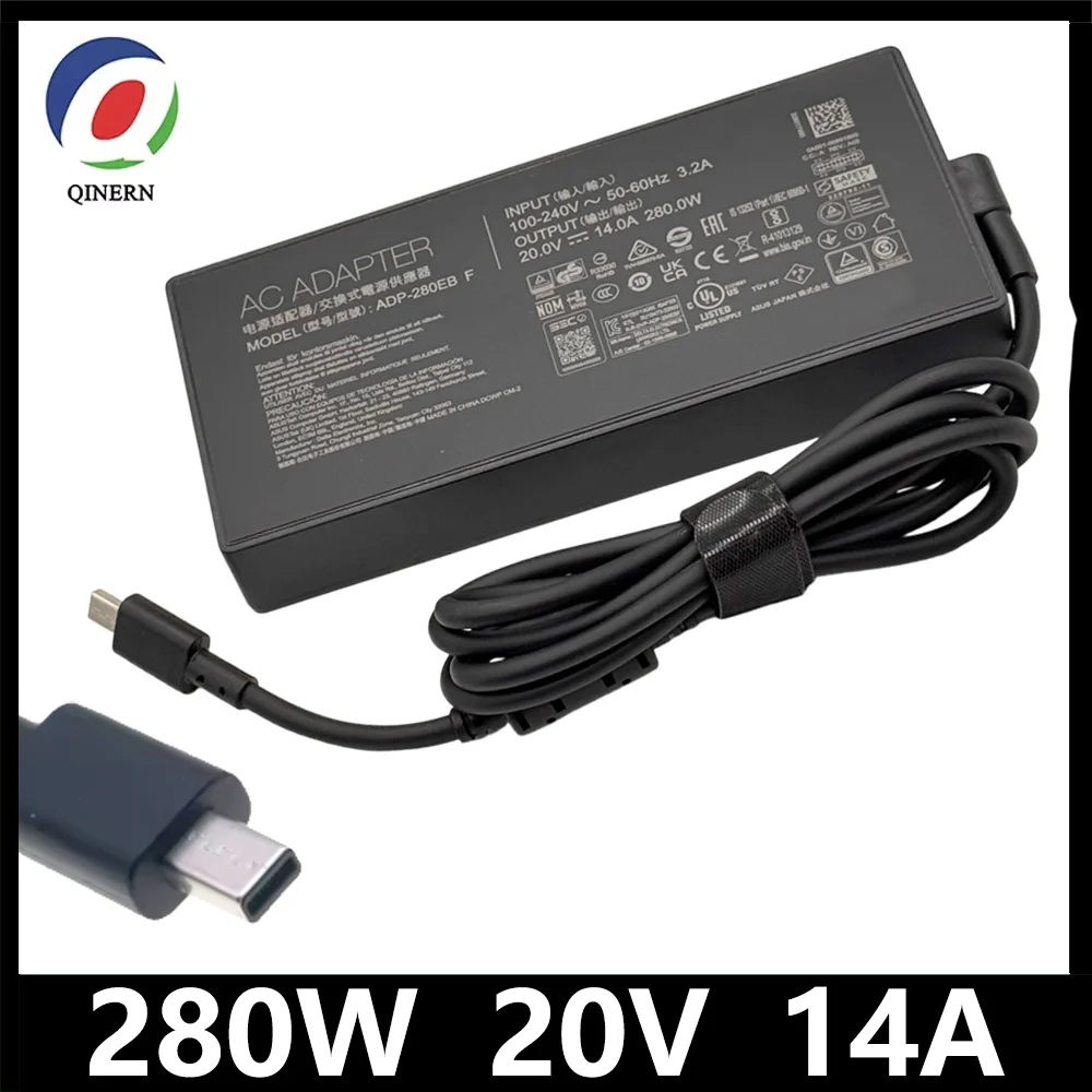 AC Power Adapter 280W 20V 14A Laptop Adapter For ASUS ROG ADP-280EB F A22-280P1B Strix G16 G614PR-RV016W