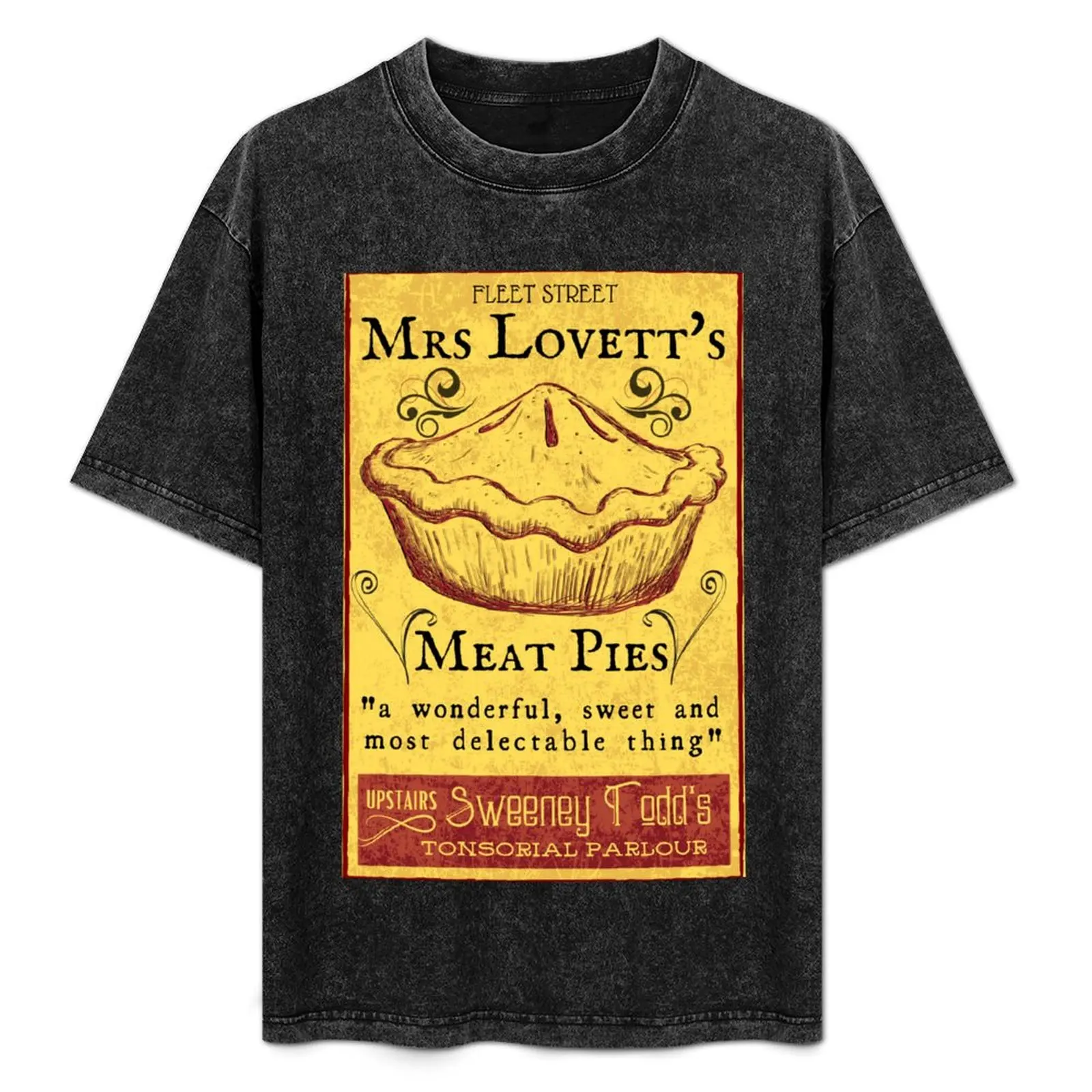 

Mrs Lovett's Meat Pies - Sweeney Todd Musical T-Shirt Summer Holiday Casual Tee