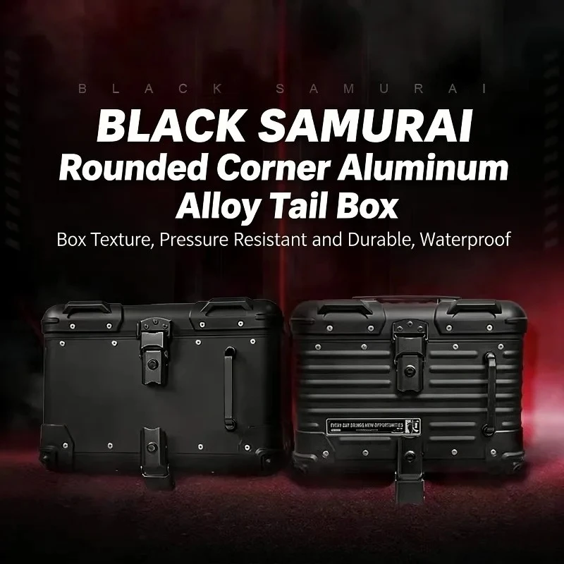 

Heavy-Duty Universal Aluminum Alloy Trunk Large Capacity Waterproof Tail Box for Motorcycle Scooter Electric Vehicle