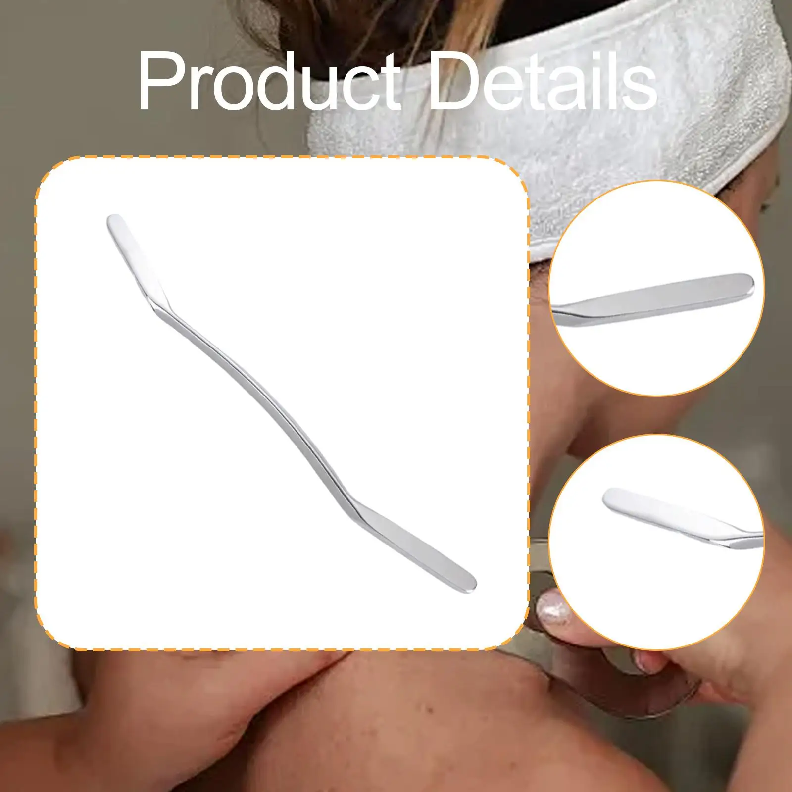 Gua Sha Massage Tool Manual Smooth Multifunctional Professional Stainless Steel Muscle Scraper for Neck Full Body Elbow Body Leg