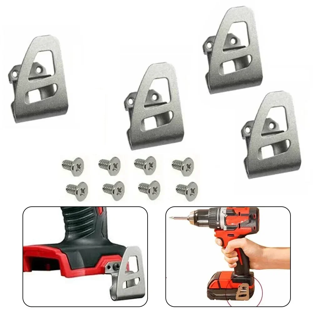 

4Pcs Belt Clip Hooks With Screw For 18V 2604-22CT 2604-20 2604-22 Impact Wrench Hammer Drill Power Tool Accessories