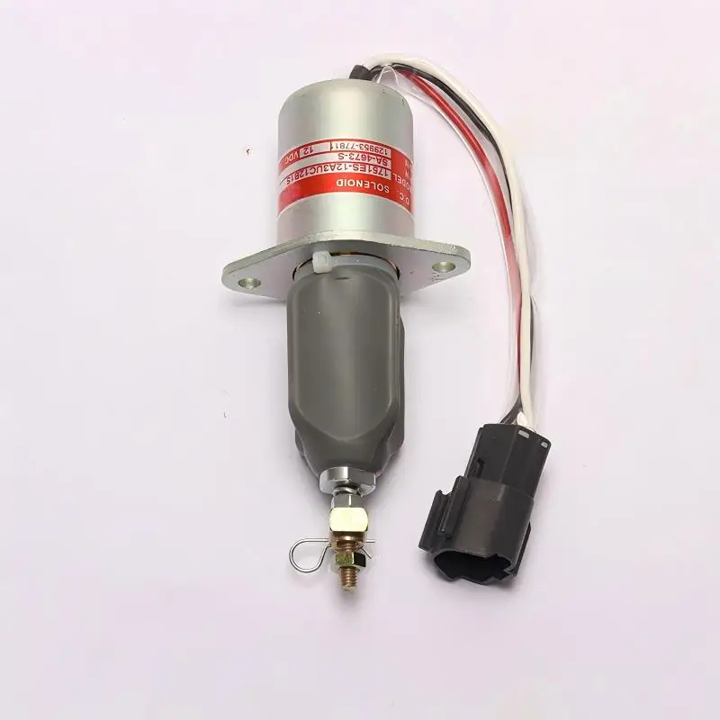 

1pcs Good 12V 24V Flameout Switch Solenoid Valve 1751ES-12A3UC12B1S for Hyundai R60-5 Excavator for Yangma