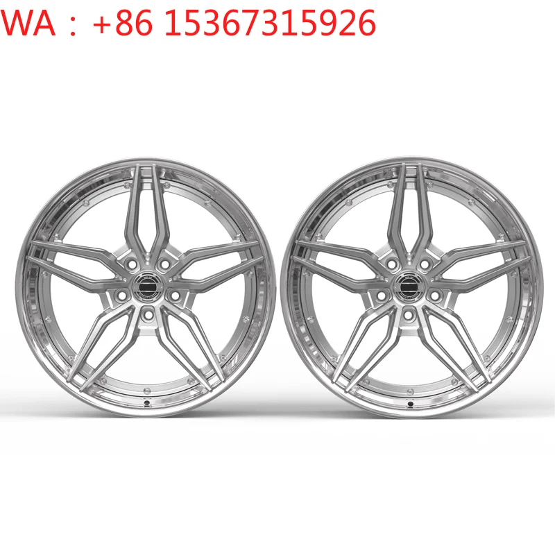 Multi Spoke Custom Color Forged Aluminum Alloy CarWheel RimsPCD5x114.3 ET15 4 Pieces 720KG Load Capacity Aftermarket Auto Wheels