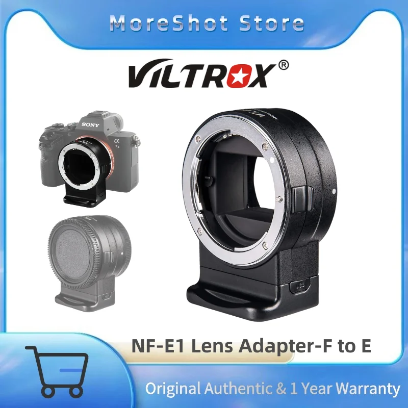 

VILTROX NF-E1 Auto Focus Lens Adapter Aperture Control for Nikon F to Sony E mount A9 A7II A7RIII A7SII A6500 A6300