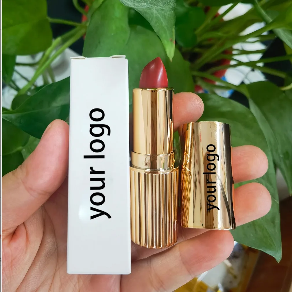 White Square Tube Matte Lipstick Long Lasting Creamy Color Private Label Vegan Makeup Wholesale Custom Logo