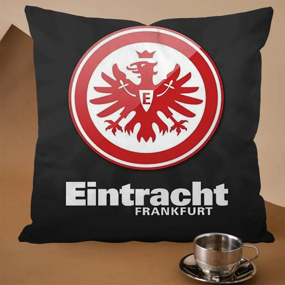 Home and Decoration Cushions Pillow Cases  Eintracht Frankfurt Silk Pillow Cover Luxury Decorative Pillowcases Cushion Cotton