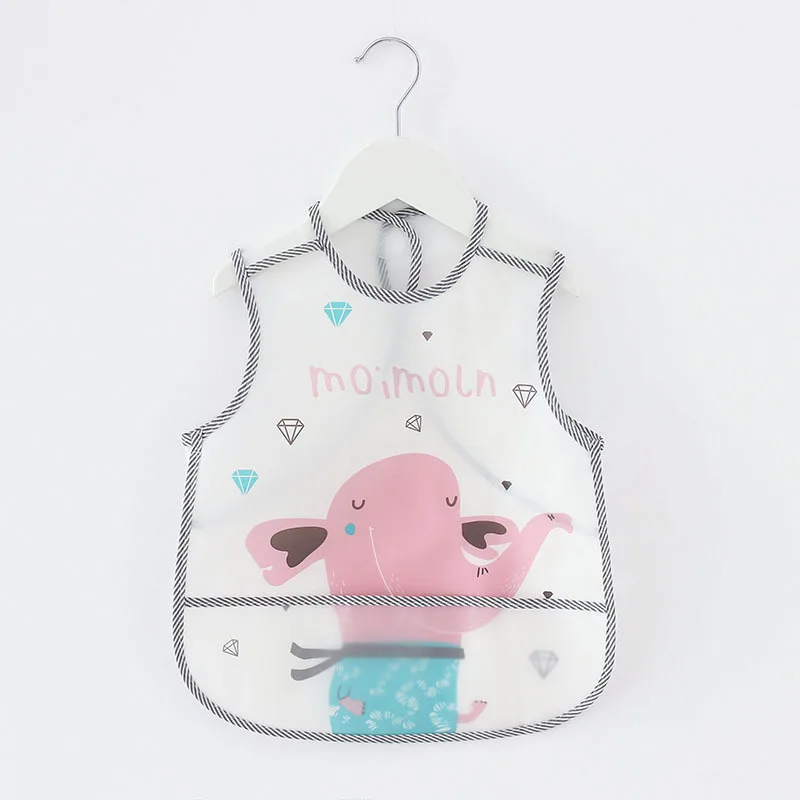 Baby Feeding Bib EVA Waterproof Meal Pocket Infant Saliva Towel Kids Boys Girls Apron Smock Rice Feeding Pocket 0-3T bavoir bébé