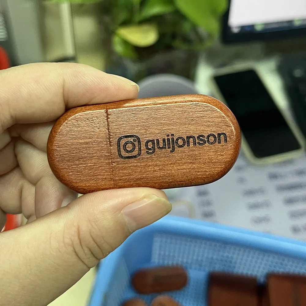 30pcs/Lot (Customizable LOGO) USB Flash Drive 2.0 Wooden Pendrive 4GB 8GB 16GB 32GB 64GB 128GB Memory Stick Wedding Gift