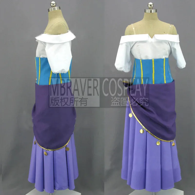 2024 THE HUNCHBACK OF NOTRE DAME Esmeralda Cosplay Costume Dress Halloween