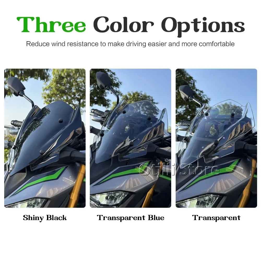 2026 2025 For Kawasaki Z900 SE Z900SE Z 900 SE Motorcycle Windshield Deflectors Wind Shield Screen Protector Fairing Windscreen