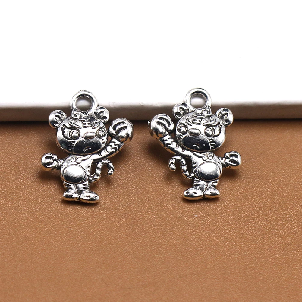 

Zodiac Necklace Charms Alloy DIY Pendants Year of The Tiger Jewelry Making Accessories Decorative Pendant Set Crafts