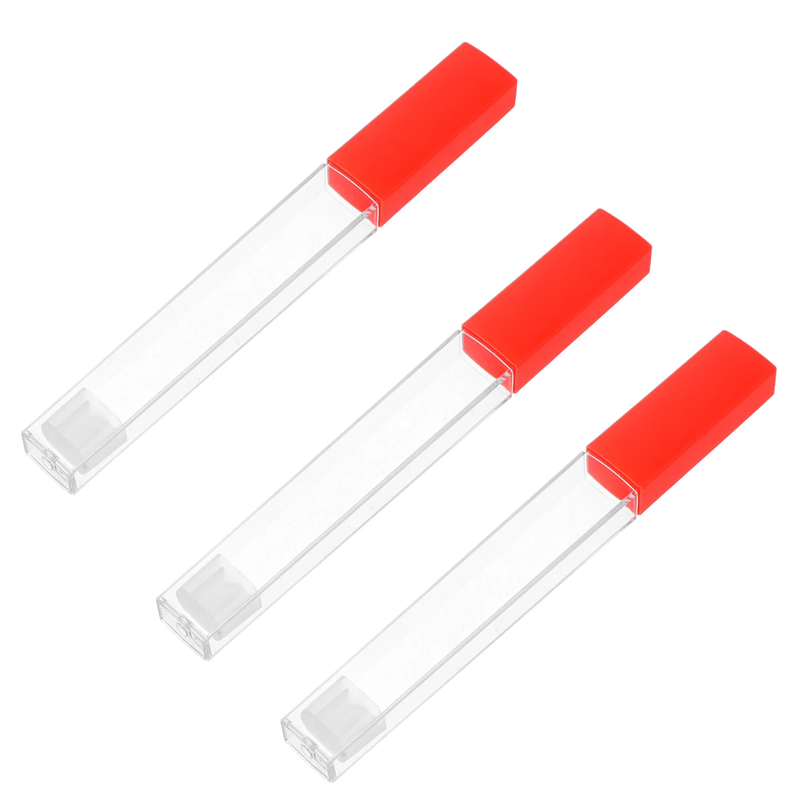 

3pcs Thermometer Protection Transparent Plastic Storage Holder Clear Needle Container For Body Temperature Sewing Durable