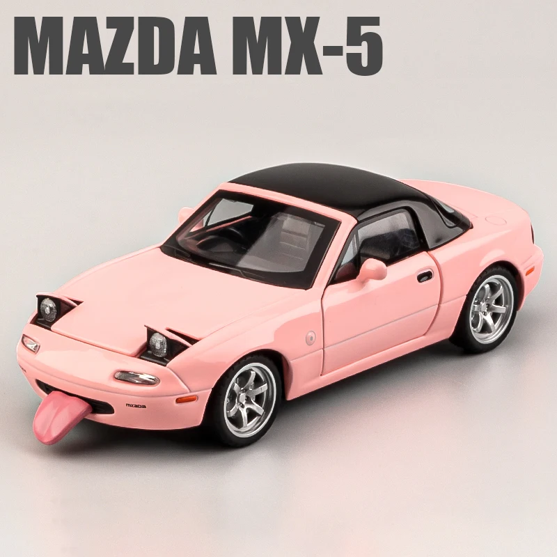 5台セットRX-7 マツダ　MAZDA 1:32 マツダ MX5 MX-5 マツダ RX7 合金ダイキャストおもちゃの車の