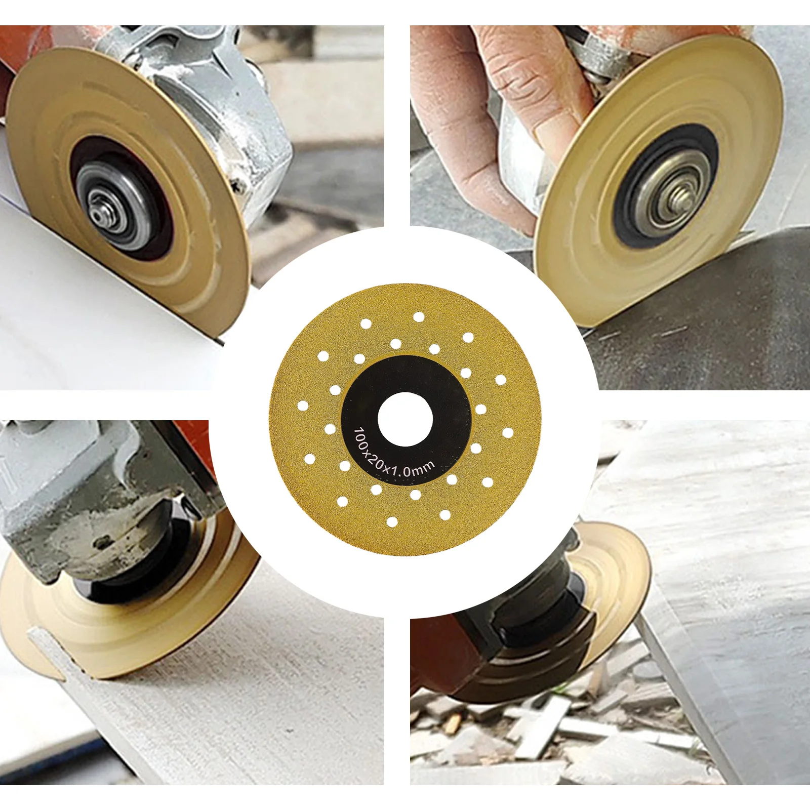 100mm Rock Slab Cutting Disc Diamond Saw Blade Grinding Disc Polishing Disc Rotating Drilling Tool For Wood/Plastic/Aluminum