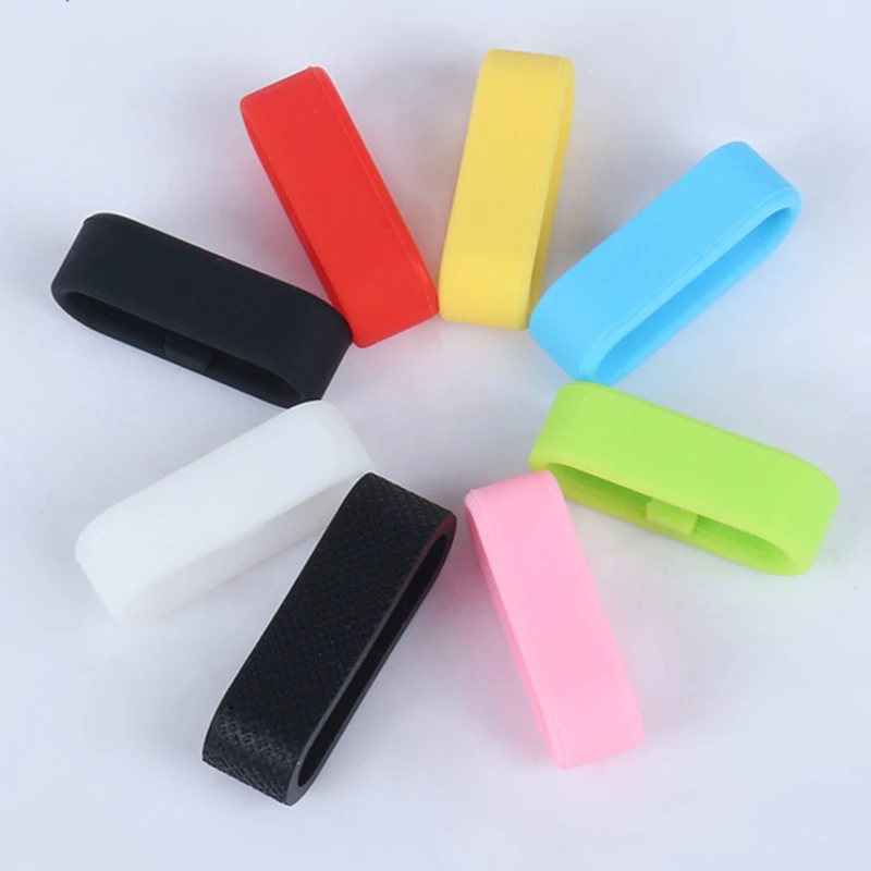 

5Pcs/Set New Colorful Watchband 16mm 18mm 20mm 22mm 24mm Silicone Band Rubber Watch Strap Loops Ring Accessories Holder Locker