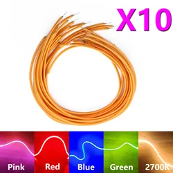 10Pcs 3V 300mm LED COB Elastyczny żarnik 80mm 60mm 255mm 130mm Retro Edison Bulb Lamp Parts LED Diode Lighting Strip Decoration