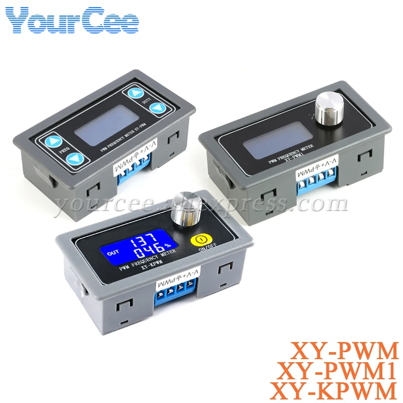 XY-KPWM PWM PWM1 Signal Generator Pulse Frequency Duty Cycle Adjustable Module 1 Channel Square Wave LCD Display