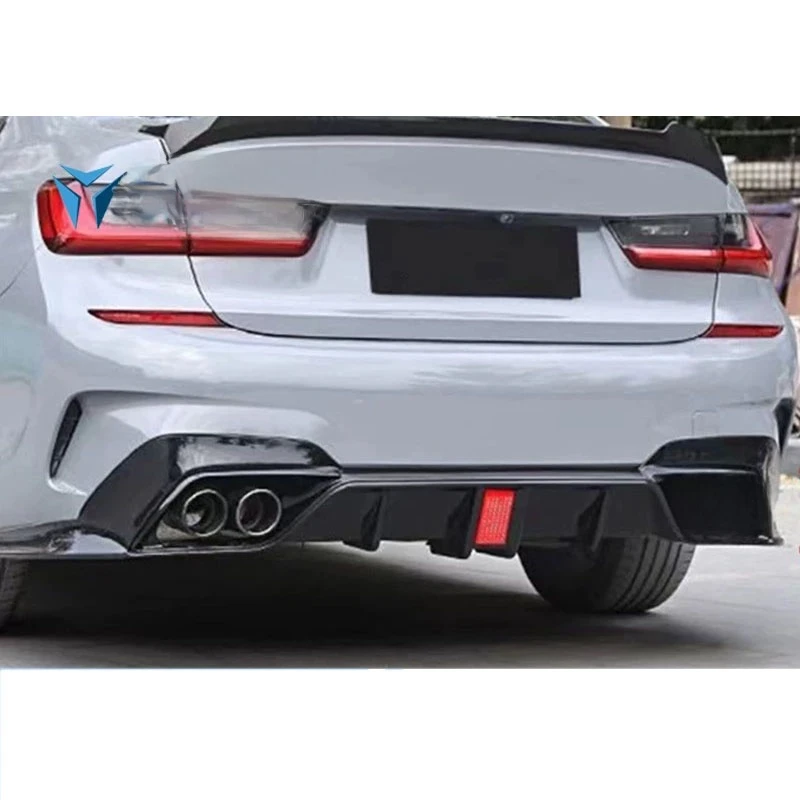 Rear Lip For BMW 3 Series G20 2019 2020 2021 2022 Modify the CMST Competition Style With LED Rear Bumper Lip Car Accessories