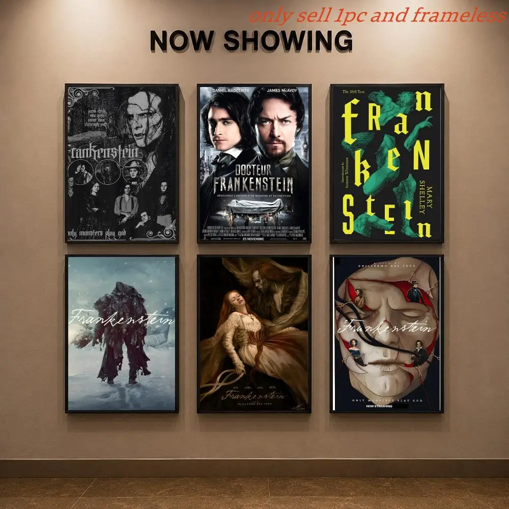 Horror Movie F-Frankenstein Poster Painting Prints Wall Art Picture Film Room Home Bar Cafe Decor Mural