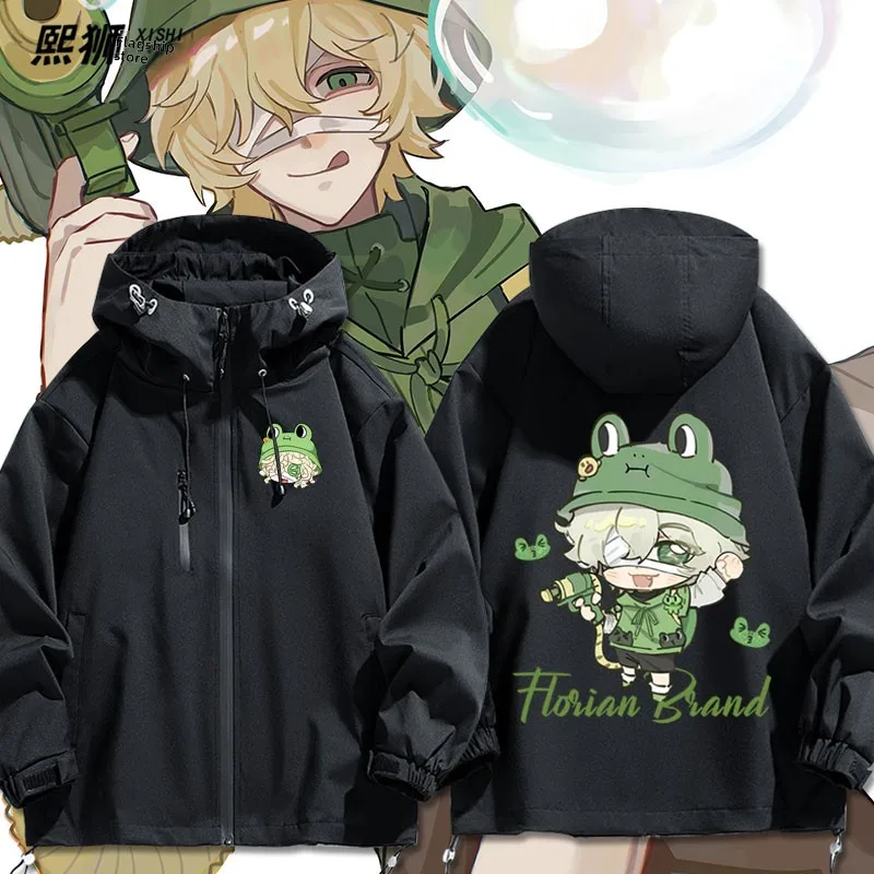 

Пальто Florian Fire Investigator Jaet для осени и зимы, удлиненное, с мультяшным дизайном, повседневная верхняя одежда из полиэфирного волокна