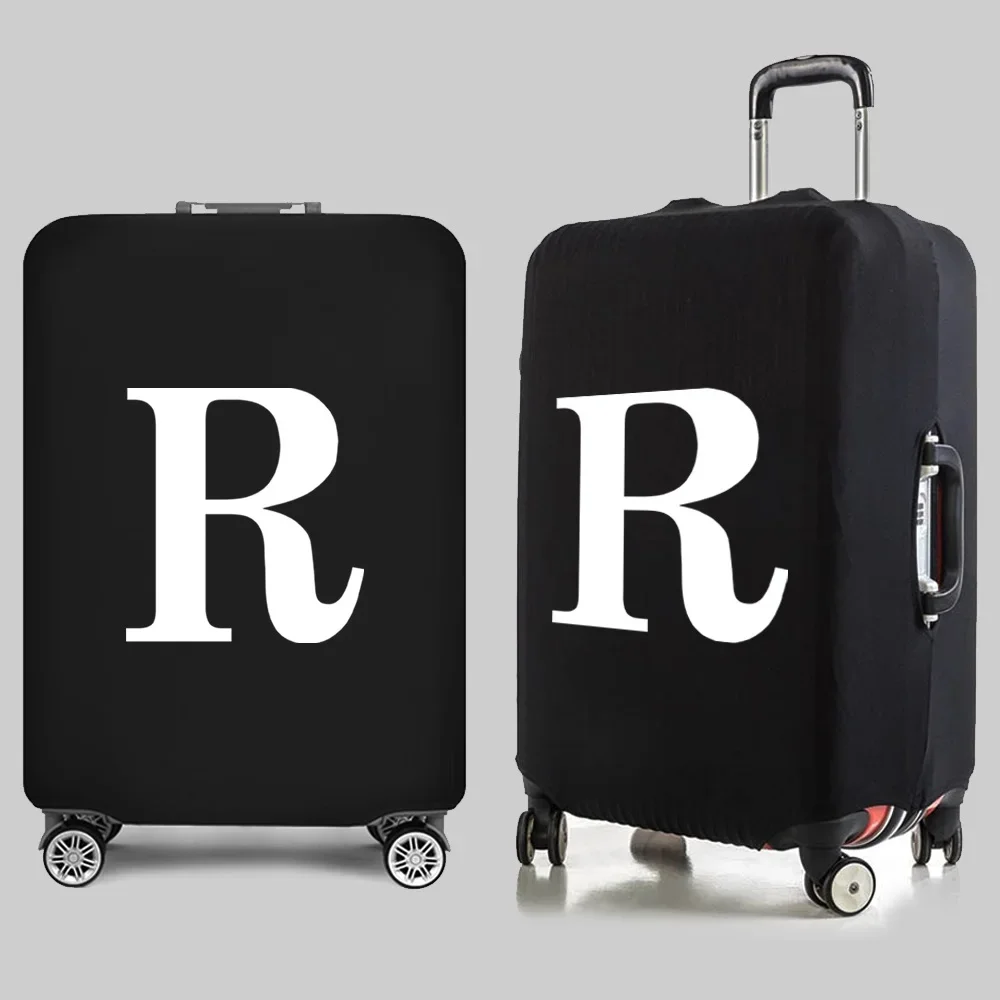 أساسيات السفر غطاء حقيبة الحروف البيضاء طباعة لمدة 18-32 بوصة إكسسوارات السفر أكياس عربة الأمتعة واقية