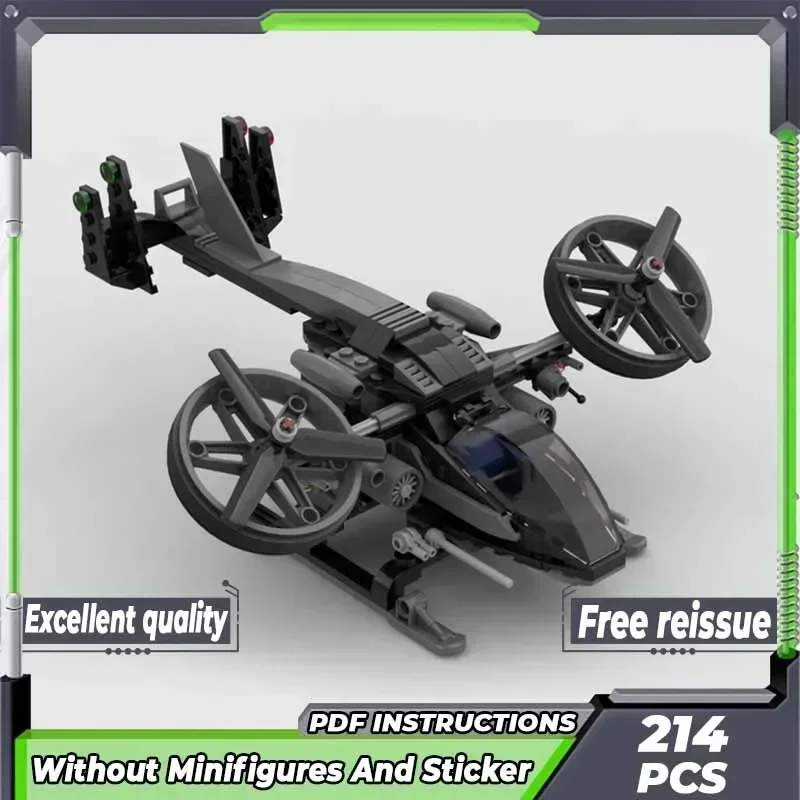 

Military Aircraft Model Moc Building Bricks Small Helicopter Technology Modular Blocks Gifts Christmas Toys DIY Sets Assembly