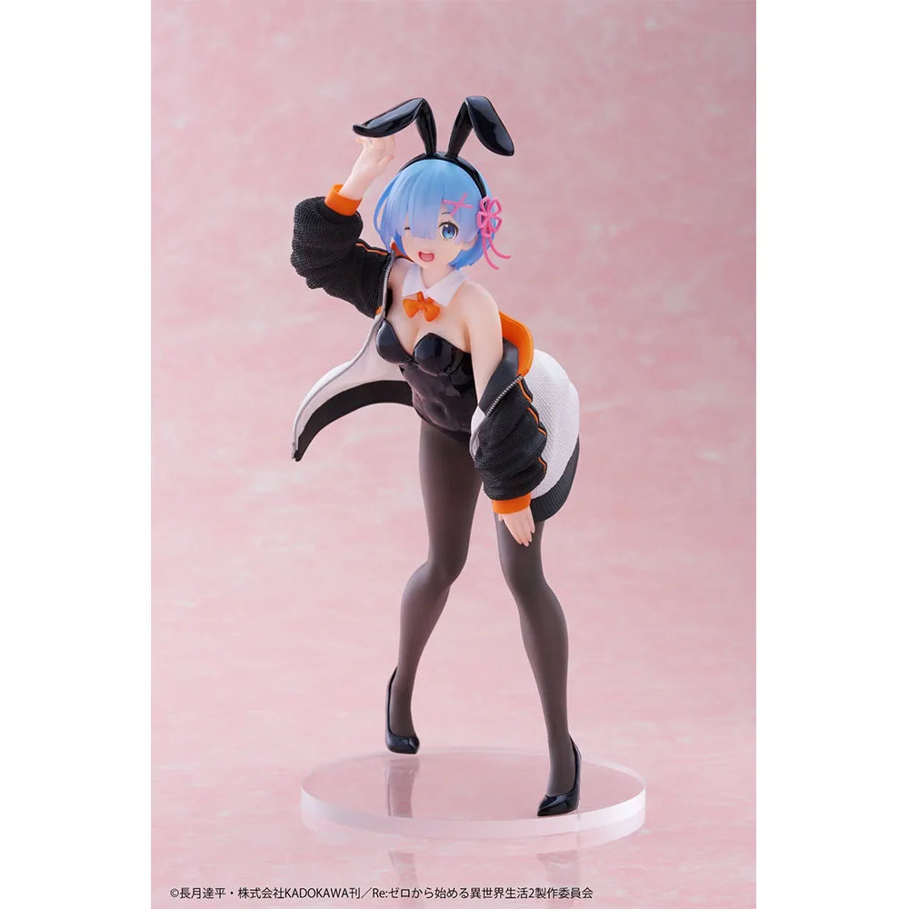 Taito Coreful Re: Zero Starting Life In Another World Rem Jumper Bunny Ver. Collectible Model Toys Anime Figure Gift for Fans