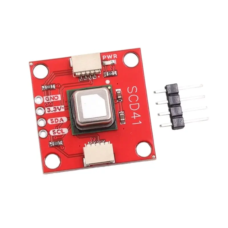 

AS95-SCD41 Carbon Dioxide Gas Sensor Module For Detecting CO2 High Precision Humidity Temperature I2C Communication