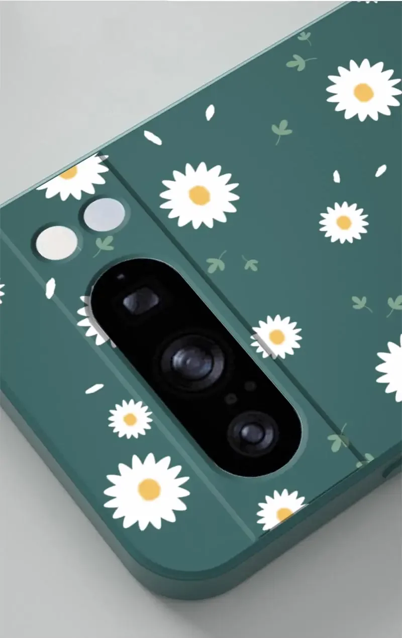 Pixel 8 Pro White Flower Bracelet Silicone Phone Case For Google Pixel 8Pro 8 8A 5 3XL 3A 4 4A 5 7 7A 6 6A 9 9Pro 9ProXL Cover