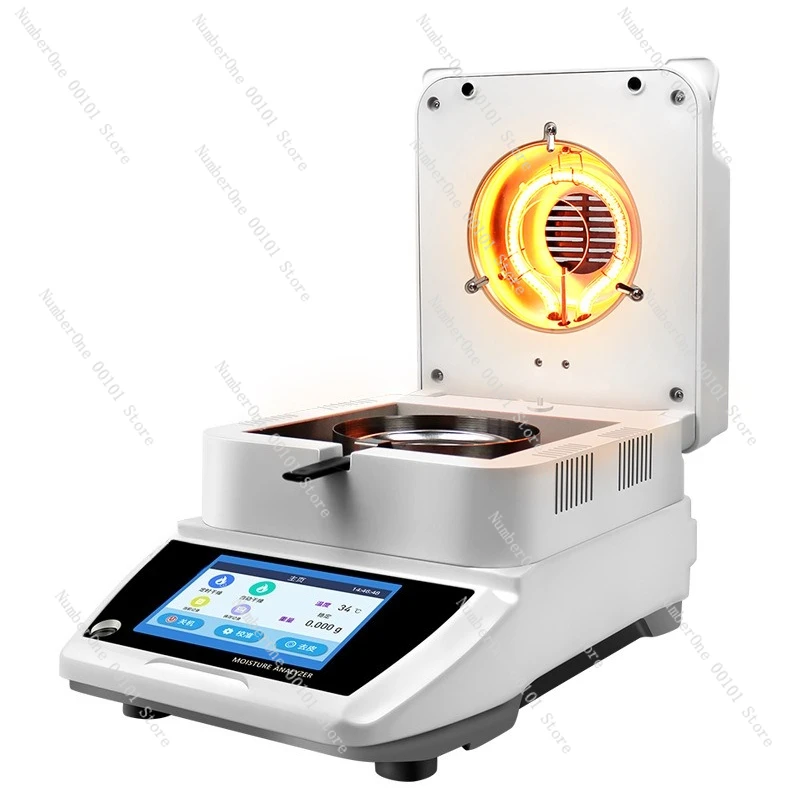 Rapid moisture analyzer for feed, food, corn, halogen moisture meter, water content, sludge solid content