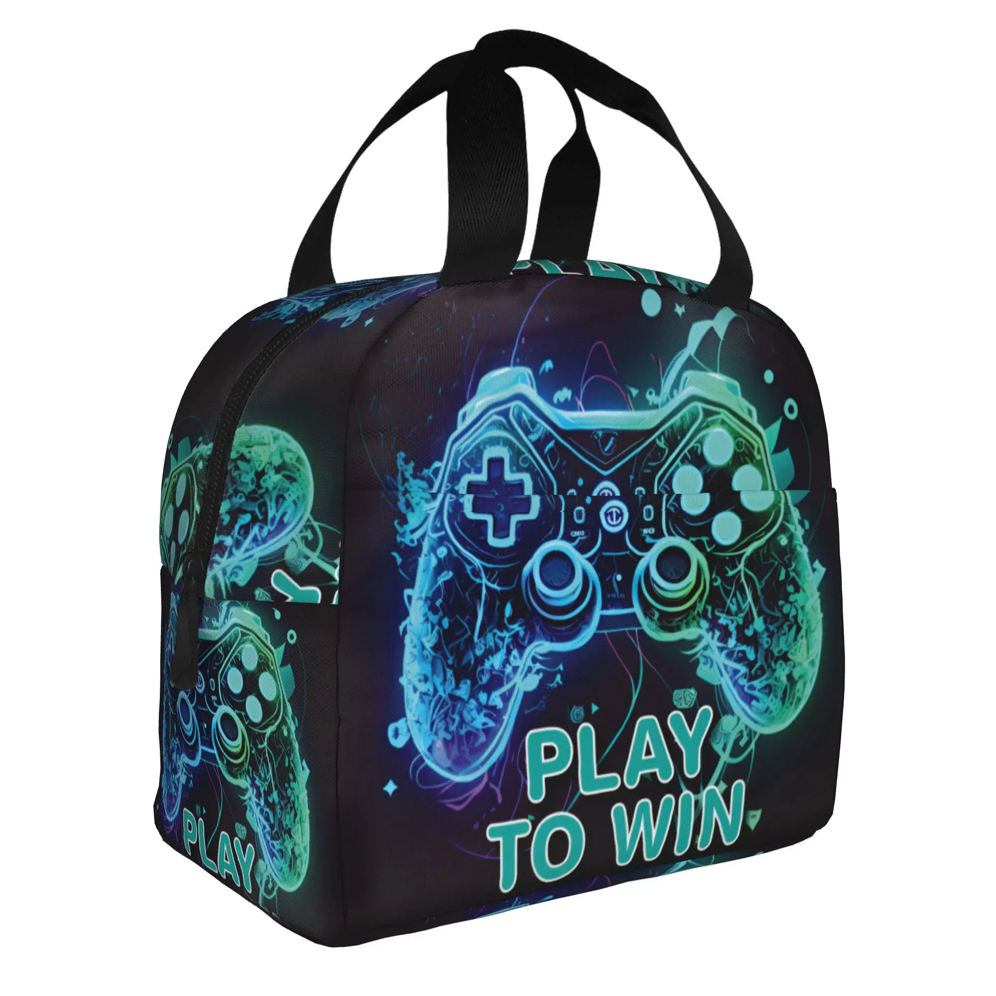 Game Controller Portable Lunch Boxes Women Leakproof Technological Sense Thermal Cooler Food Insulated Lunch Bag School