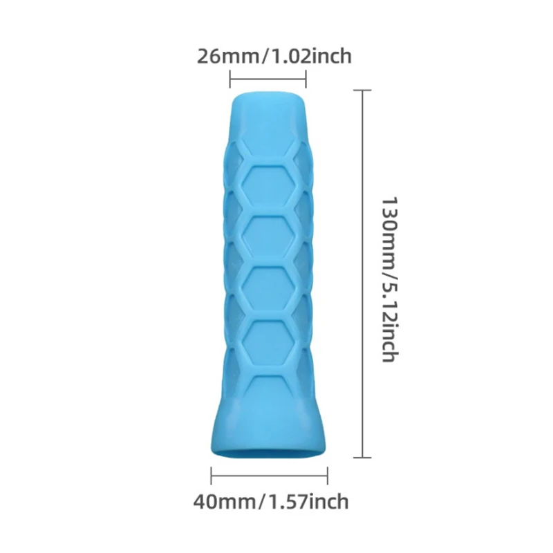 1pc 충격 흡수 슬리브 및 미끄럼 방지 실리콘 그립 테니스 라켓용 재사용 가능한 실리콘 라켓 그립 슬리브 썸네일 4