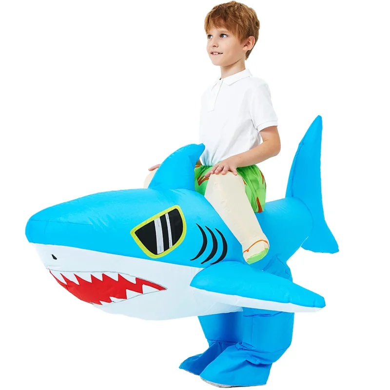 Новые надувные костюмы для взрослых и детей с синей акулой, аниме-талисман, Необычные ролевые игры, костюм Disfraz для Хэллоуина, вечеринки, косплея, костюмы