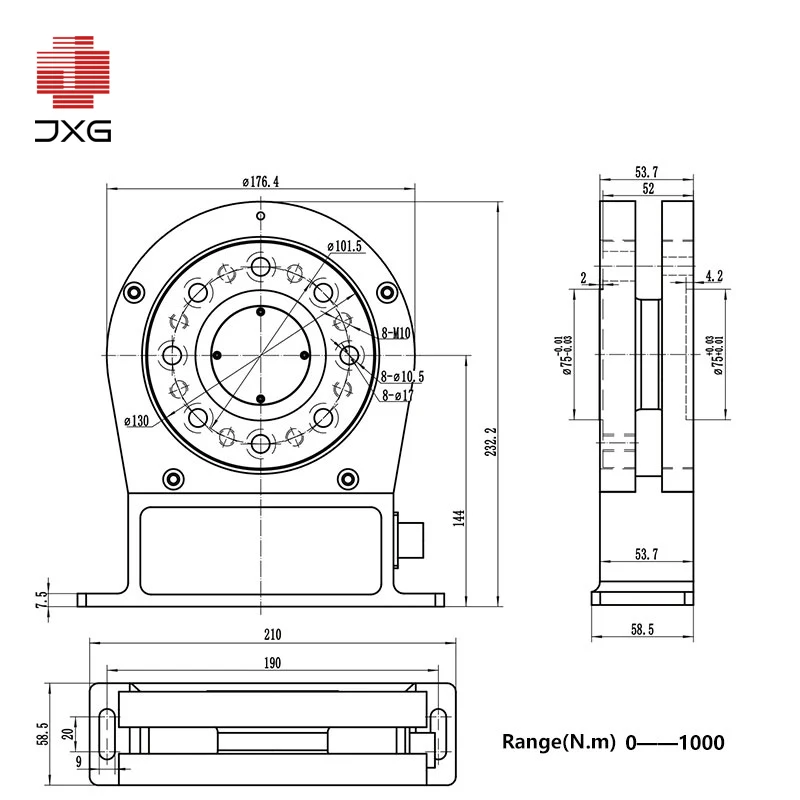 50000Nm Dynamic Torque Sensor Factory Direct Speed Measuring Instrument Transducer with Standard Flange Disc for Steering
